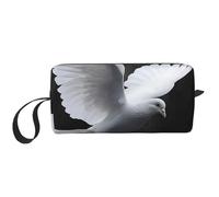 Flying Dove Printed Travel Makeup Bag Portable Cosmetic Bag Makeup Case Toiletry Handbag Organiser for Women