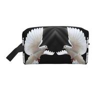 Flying Dove Printed Travel Organizer Bag, High Density Storage Case with Protective Foam for Electronics