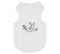 'Flying Dove With Flower' Pet Dog/Cat T-Shirt (PT00061836)