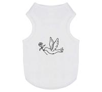 'Flying Dove With Flower' Pet Dog/Cat T-Shirt (PT00061838)
