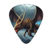 Flying Dragon 12 Pack Guitar Plectrums With Storage Case, 0.46/0.71/0.96mm, Including Thin, Medium Thick Guitar Plectrums For Electric Guitars Bass Ukulele