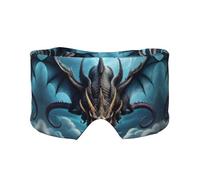 Flying Dragon Adjustable Sleep Eye mask and Earmuffs, Unisex Side Sleeping Headband (26.8 * 4.3 inches), Indoor and Outdoor Travel Yoga Comfort Cover,