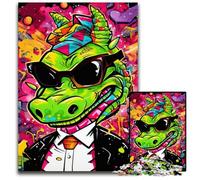 Flying Dragon Art Graffiti Jigsaw Puzzles 1000 Pieces for Adults Jigsaw Puzzles Perfect for Family Gatherings, Birthdays, Holidays 50x75CM/19.68x29.52inch