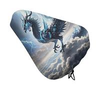 Flying Dragon Bike Seat Cover Universal, Waterproof Bicycle Saddle Cover with Drawstring, Rain/Dust Proof Fit Bicycle Seat Protector for Road/Mountain Bikes
