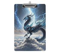 Flying Dragon Clipboard, A4 Acrylic Clipboards with Hanging Hook, Ultra Lightweight & Shatterproof Writing Board for Office, Nurses, 8.5" X 12.5"