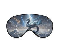 Flying Dragon Eye Mask for Women & Men, Breathable & Adjustable Eye Cover, Ultra Soft Sleep Mask, Lightweight Travel Blindfold for Airplane, Nap, Night Sleeping