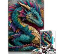 Flying Dragon Graffiti Puzzles 1000 Pieces for Teenagers,Help The Brain Exercise Addictive Toys to Cultivate Patience Parent-child Interaction (38x26cm)
