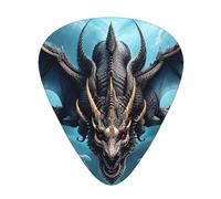 Flying Dragon guitar picks in three different thicknesses, suitable for electric guitar and band players