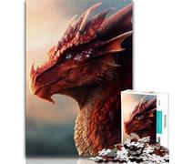 Flying Dragon Jigsaw Puzzles for Adults Teenagers Jigsaws Puzzle,Help The Brain Exercise Addictive Toys to Cultivate Patience Parent-child Interaction (38x26cm)