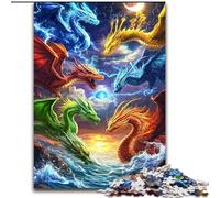 Flying Dragon Jigsaw Puzzles for Teenagers 1000 Pieces, Relax Games Is Ideal As A Gift for The Whole Family (26x38cm)