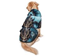 Flying Dragon L Dog Hoodie Warm and lightweight suitable for pets to wear in autumn and winter