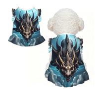 Flying Dragon M Pet Apparel for Small Dogs-Cute Summer Outfit for Puppy, Soft Breathable Pet Clothes for Cat