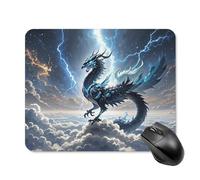 Flying Dragon Mouse Pad - Non-Slip Rubber Base Ultra-Thin Desk Mat Waterproof & Portable Mousepad for Gaming, Office, Design 20 * 25cm