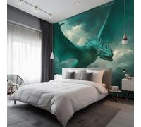Flying Dragon Mural Wallpaper, Mythology Animal Wallpaper for Bedroom, Living Room, TV Backdrop, Office, Hotel Wall Background Decoration Non-Woven Wall Paper 150 X 105 cm (WxH) okd91