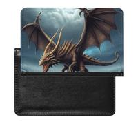 Flying Dragon Passport Holder,Compact Lightweight Waterproof Passport Cover, Portable Stylish Travel Wallet Accessories for Women Men