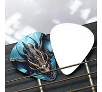 Flying Dragon Patterned guitar pick set - (thin/medium/thick), widely compatible with all kinds of stringed instruments,