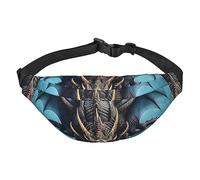 Flying Dragon Print Sling Bag Fanny Pack, Crossbody Chest Bag with Adjustable Strap for Travel, Daily Casual Use