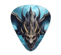 Flying Dragon Printed pick set - 12 pieces, thin, medium and thick guitar picks, suitable for guitar, bass, electric guitar and ukulele
