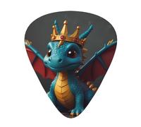 flying dragon Prints Guitar Picks - 12-Piece Set with 3 Different Thicknesses, Suitable for Electric and Acoustic Guitars