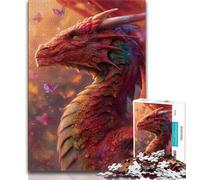Flying Dragon Puzzles for Adults And Teenagers,Challenging To Complete But Fun And Humorous Educational Game for Birthday (75x50cm)