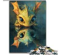 Flying Dragon Reflection Jigsaw Puzzles for Teenagers, Family Fun Games Fun at Home Activities, Birthday Present, Travel Gifts (size 50x75cm)