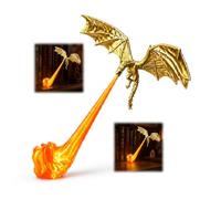 Flying Dragon Sculpture, Book Nook Light Decor for Book Nook & Bookshelf