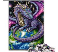 Flying Dragon Standing on Earth Adult Puzzles 1000 Pieces, Brain Intelligence Challenge Addictive Toys Birthday Gifts for Age 14+ (26x38cm)
