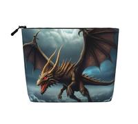Flying Dragon Toiletry Bags for Women, Portable Travel Cosmetic Bag, Daily Organiser with Zipper