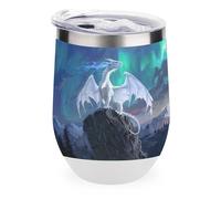 Flying Dragon Tumbler with Lid Travel Coffee Mug Wine Tea Cup for Women and Men