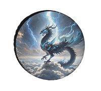 Flying Dragon Universal Tire Cover Replacement Oxford Fabric Waterproof Wheel Protector for SUV Truck RV Camper Dust Snow Sun Protection 24
