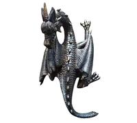 Flying Dragon Wall Sculpture | Mythical Gothic Sculpture Ornament Figurine Sculpture | Castle Dragon Gothic Decorative Statues