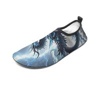 Flying Dragon Water Shoes for Men Women, Lightweight Stretch Swim Shoes with Anti-Slip Rubber Sole, Quick-Dry Aqua Socks for Pool, Beach, Surfing, Style, 4 Women/4 Men