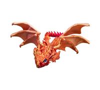 Flying Dragon Wings Ornament - 3D Printed Articulated Toy Movable Joint Simulation Craft Creative Fantastic Decoration Model Adjustable Wing Design Figure | Cad