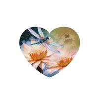 Flying Dragonflies Lily Flower Car Air Fresheners Cards 4 Pcs Long Lasting Car Fresheners Gifts for Men Women Auto Aromatherapy Tablets Hanging Scented Card Rearview Mirror Pendant - Lavender Scent