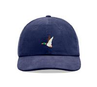 Flying Duck Corduroy Baseball Cap Vintage Unisex Dad Hat Adjustable Bird Mallard Oxford Navy