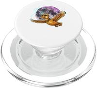 Flying Duck Moon Night Bird Cute Duck Graphics PopSockets PopGrip for MagSafe