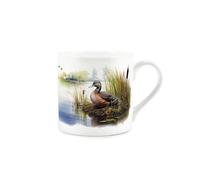 Flying Duck Mug - Rural Wildlife Countryside Game & Pond Birds Gifts - White Bone China Coffee/Tea Hot Drinks Cup Present