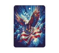 Flying Ea-gles U.S Flag Car Aromatherapy Tablets Air Freshener Hanging Scented Cards for Rooms Bathrooms Wardrobe Square