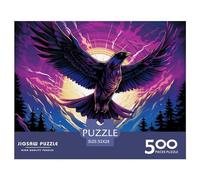 Flying Eagle 500 Pieces for Adults Funny Thickened Wooden Puzzle Decoration Toy Intellectual Game Stress Relief Educational Game Relaxation and Intelligence 500 Pieces
