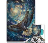 Flying Eagle Adult Jigsaws 1000 Piece,Challenging To Complete But Fun And Humorous with Matching Poster And Trivia Sheet 38x26cm