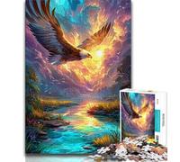 Flying Eagle Adult Puzzles 1000 Pieces,Help The Brain Exercise Addictive Toys to Cultivate Patience Parent-child Interaction (50x75cm)