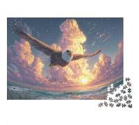 Flying Eagle Cloud Sky 1000 Piece Jigsaw Puzzle Jigsaw Puzzle for Adults Relaxation Family Game 52x38cm/1000pcs