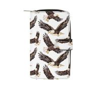 Flying Eagle Fashion Wallet Credit Card Holder Slim Coin Pocket Purse Handheld Phone Bags for Women Men 8×4.5×1.5 Inches
