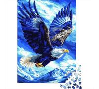 Flying Eagle Jigsaw Puzzle for Adults 1000 Pieces Puzzle Game Blue Sky Relaxation Focus Family Decor Gift Paper 52x38cm/1000pcs