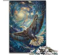 Flying Eagle Jigsaw Puzzles for Adults 1000, Challenging Game And Family Play with Matching Poster And Trivia Sheet 50x75cm