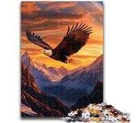Flying Eagle JigsawPuzzle 1000 Pieces for Teenagers,Challenging Game And Family Play Wall Decoration Unique Birthday And Xmas Gifts (50x75cm)