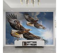 Flying Eagle Mural Wild Eagle Wall Murals Sky Birds Animals Mural Wallpaper Smooth Grease Free Wallpaper for Living Room Bedroom Tv Background Wall 150 x 100 cm
