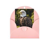 Flying Eagle Print Adorable Blank Cards& Envelopes,Unique Designs Perfect for Festivals, Invitations
