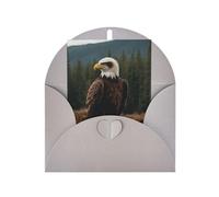 Flying Eagle Print Adorable Blank Cards& Envelopes,Unique Designs Perfect for Festivals, Invitations