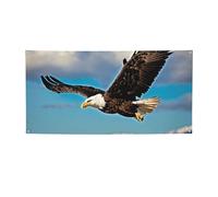 Flying Eagle Print Birthday Decorations Backdrop Banner, Party Photo Booth Background Decor Sign